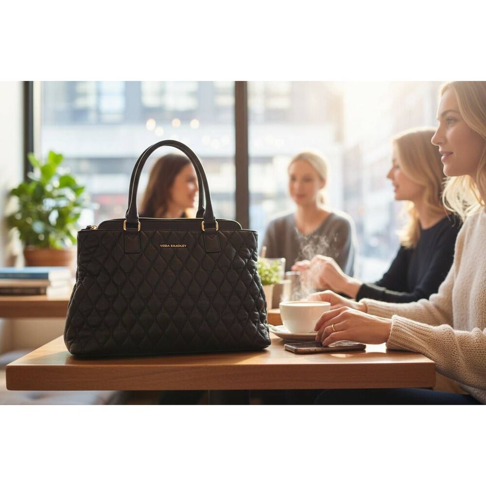 Vera Bradley Leather Satchel